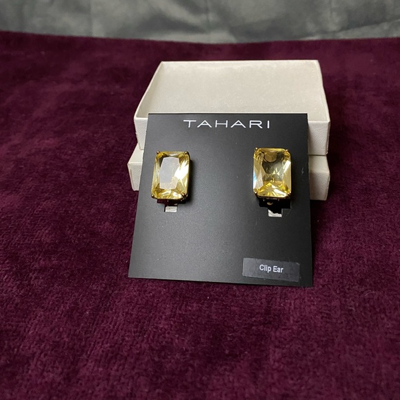Tahari Topaz Earrings [NEW] - Picture 3 of 5